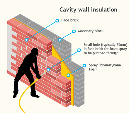 Schemes for free cavity wall and loft insulation